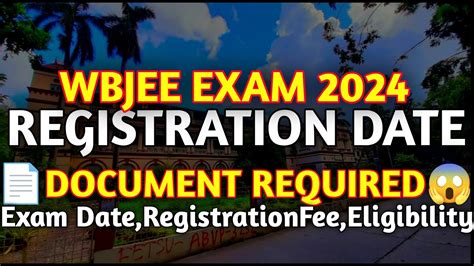 wbjee 2024 registration official website